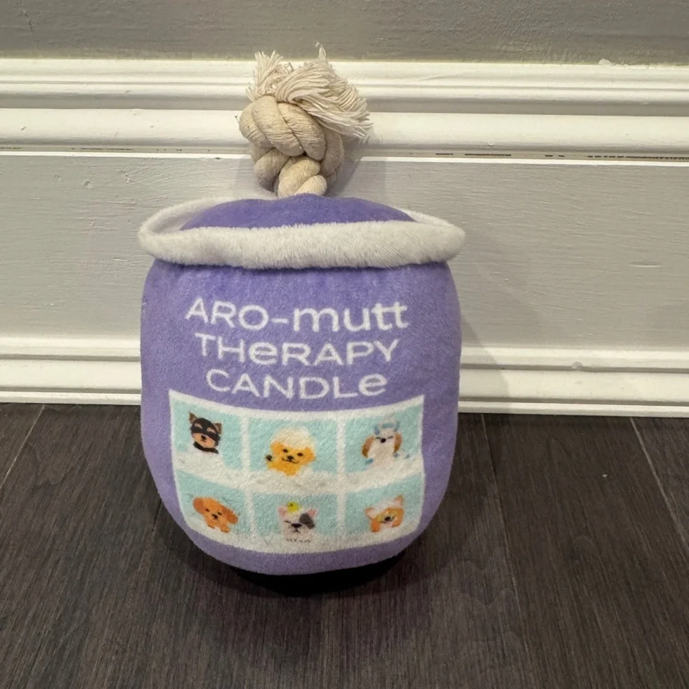 Barkbox Aro-mutt Therapy Candle Dog Pet Plush Toy - Purple