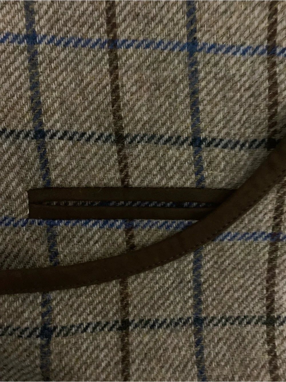 Beretta Wool Herringbone Tweed Vest w/ Quilted Suede Shoulder Patches US 46