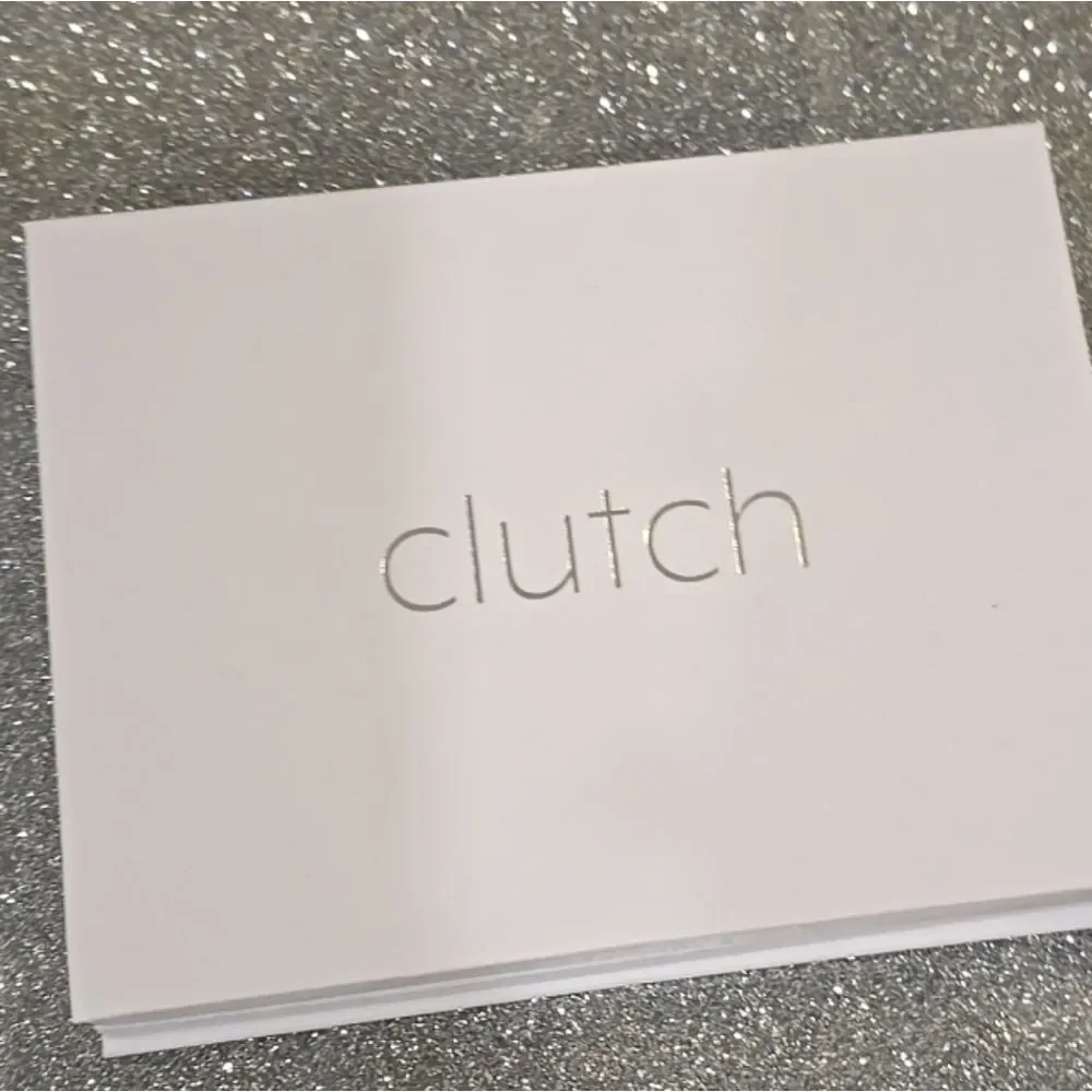Clutch sleek silver