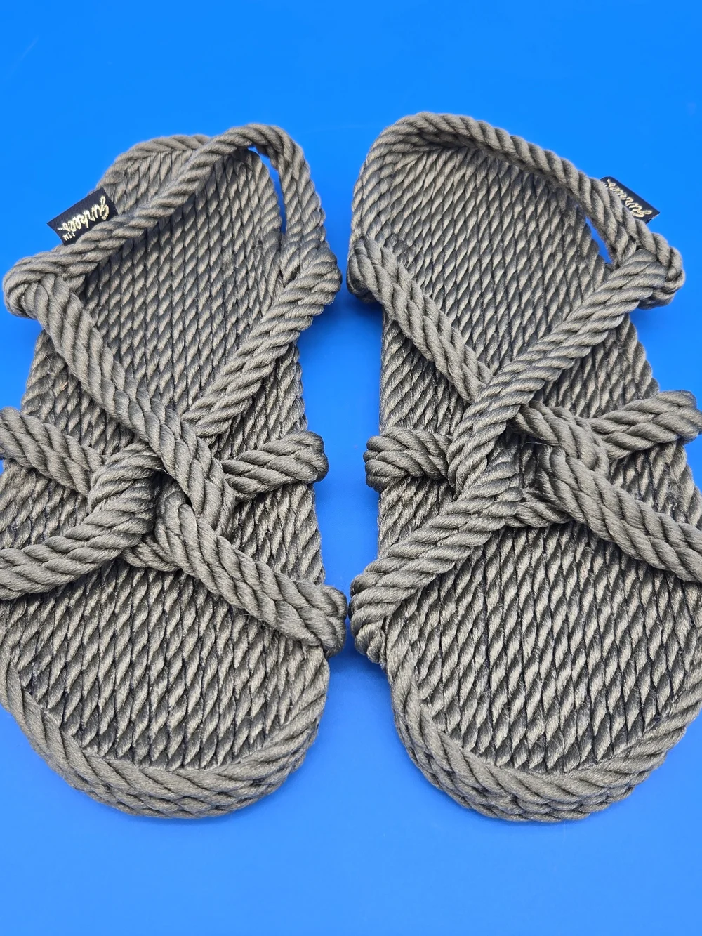 Gurkees Barbados Olive Rope Slide Sandals
