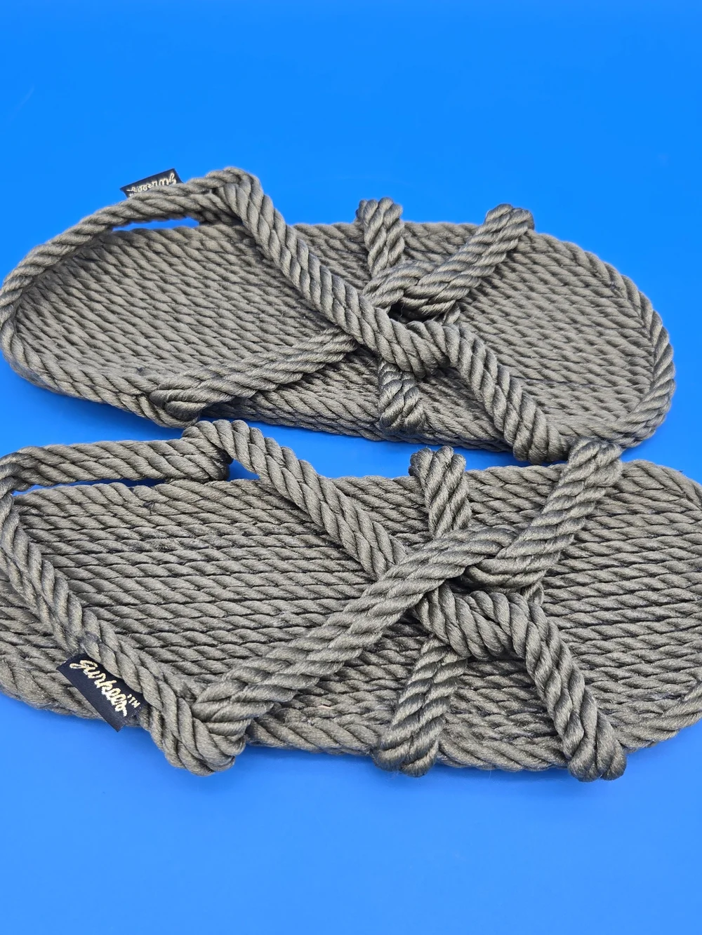 Gurkees Barbados Olive Rope Slide Sandals