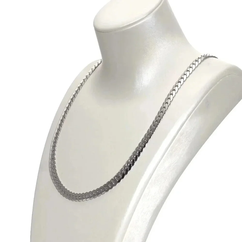 Herringbone Chain Necklace In 316 Stainless Steel 24