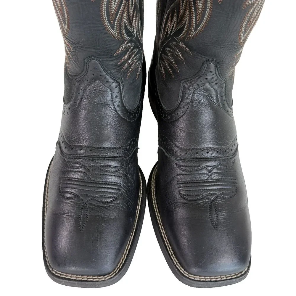 Ariat Sport Performance Western Cowboy Boots Men's Black boot 10016292 Size 8.5D