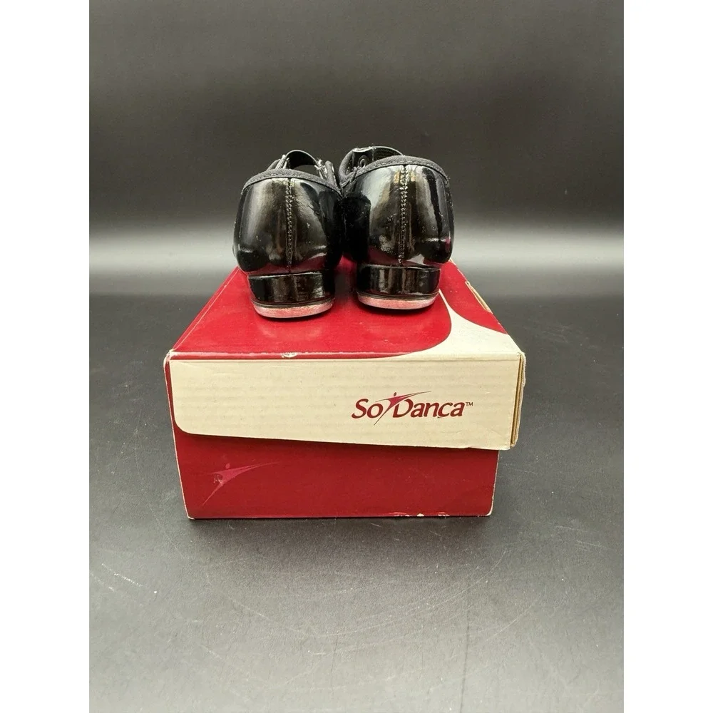 Dance Costume So Danca TA35  Black Tap USA Sz 9S Tap Dance‎ Shoes EUC