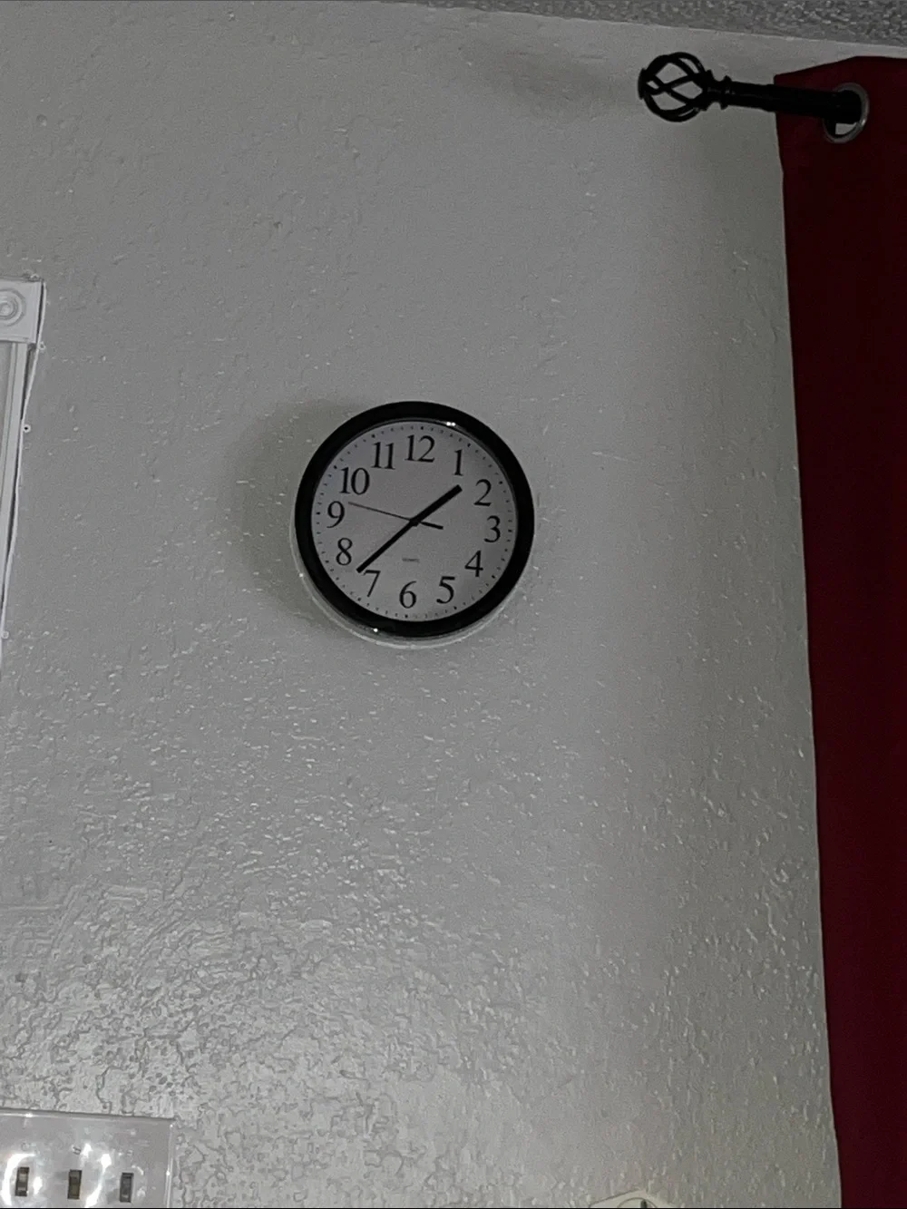 Classic Black Wall Clock - Simple Round Design