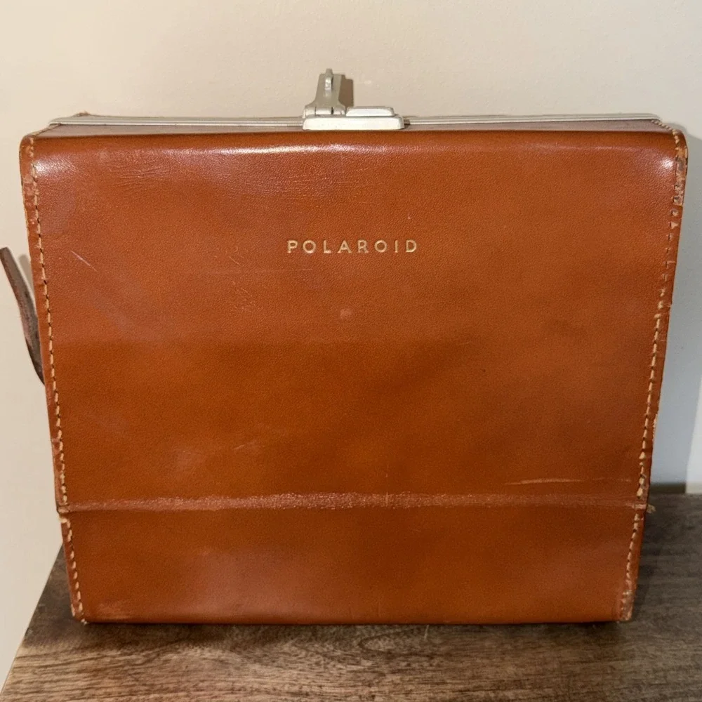 Polaroid Land Camera Model 80b Highlander Complete Case & Original‎ Paperwork