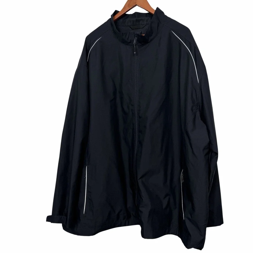 Cutter & Buck WeatherTec Jacket Mens 5XB Big Tall Navy Full Zip Lightweight Wind