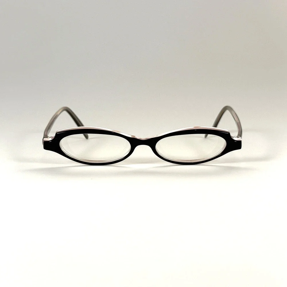 Jean Lafont Paris Bizarre 917 Eyeglasses Frame‎ Only 48-15-138 Black/Purple Oval