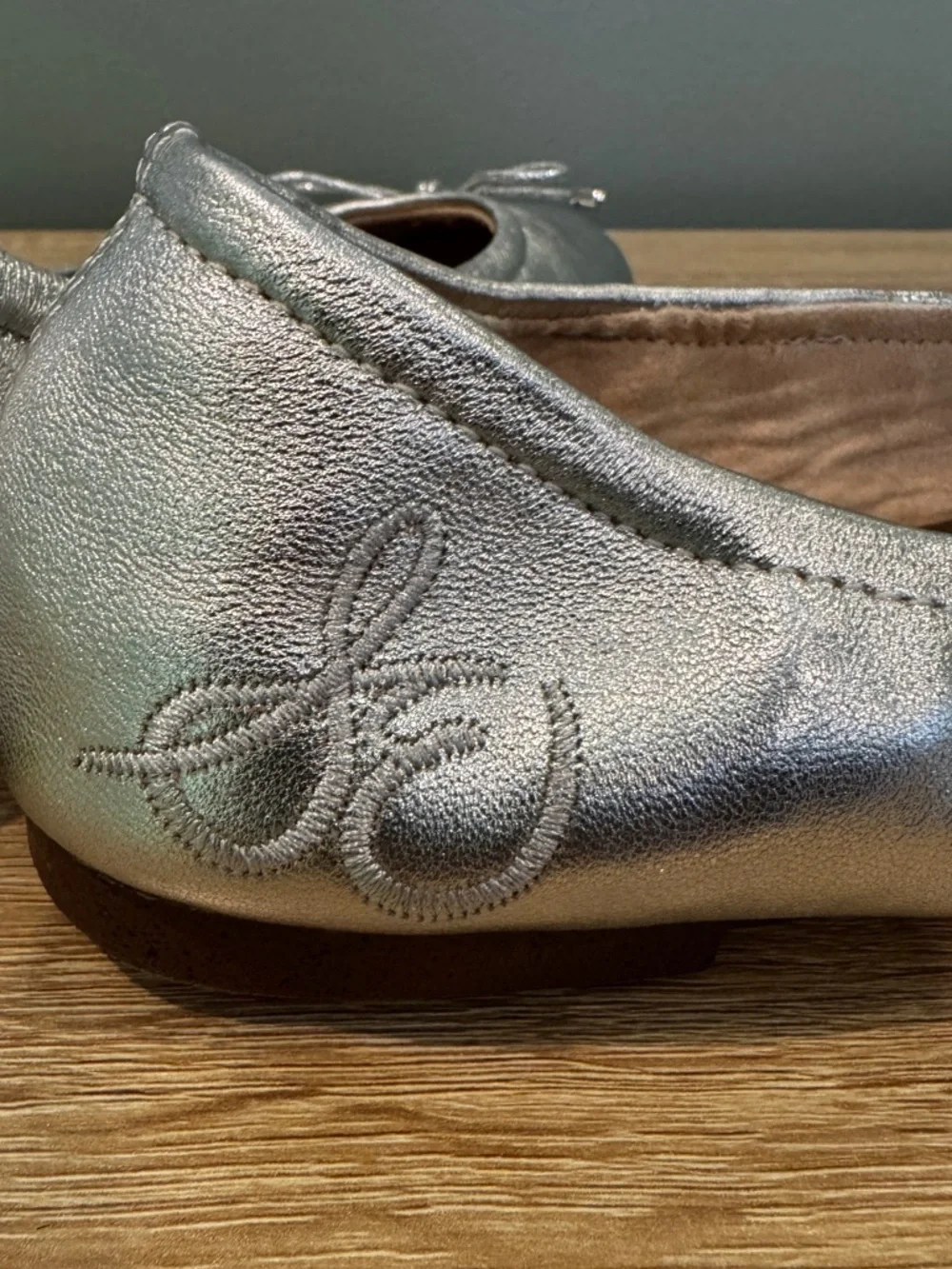 Sam Edelman metallic silver