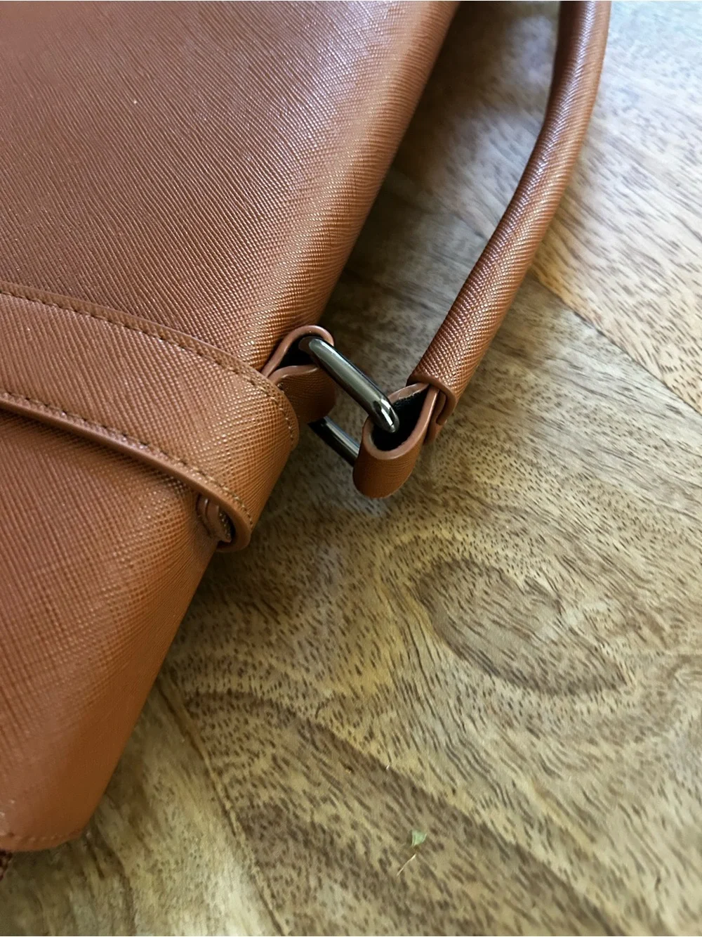 Ecosusi Brown Briefcase with Adjustable Shoulder Strap
