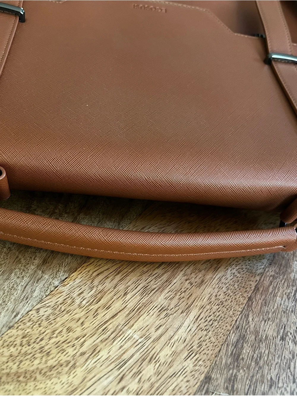 Ecosusi Brown Briefcase with Adjustable Shoulder Strap