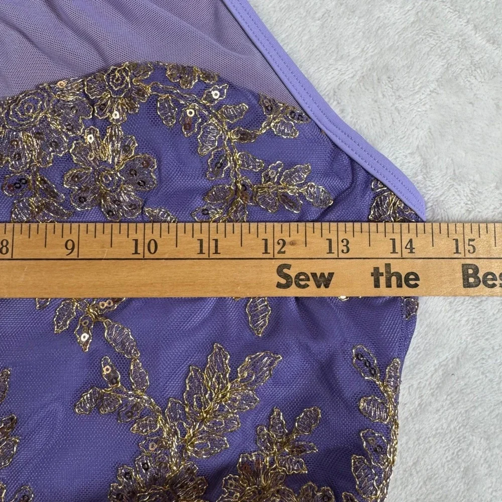 Revolution Dancewear bright trim yoke