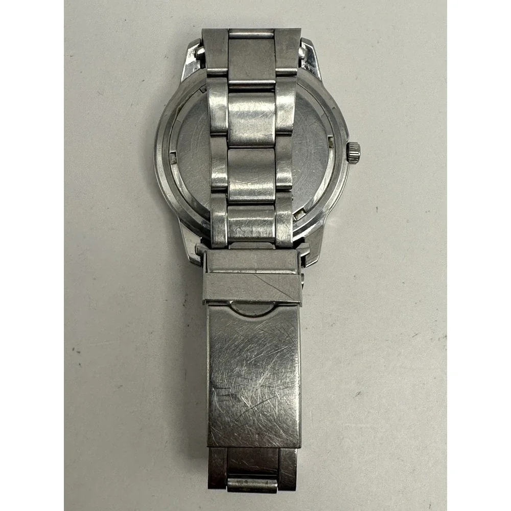 Marcel Drucker Scratched‎ Signature 21-208 Mens Watch New Battery 39MM 6.75
