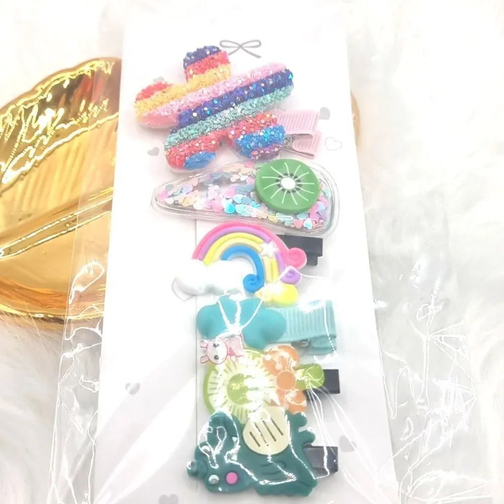 👋 6 pc  Summer Fun Hair Clip Set | Mix And Match 3/$20