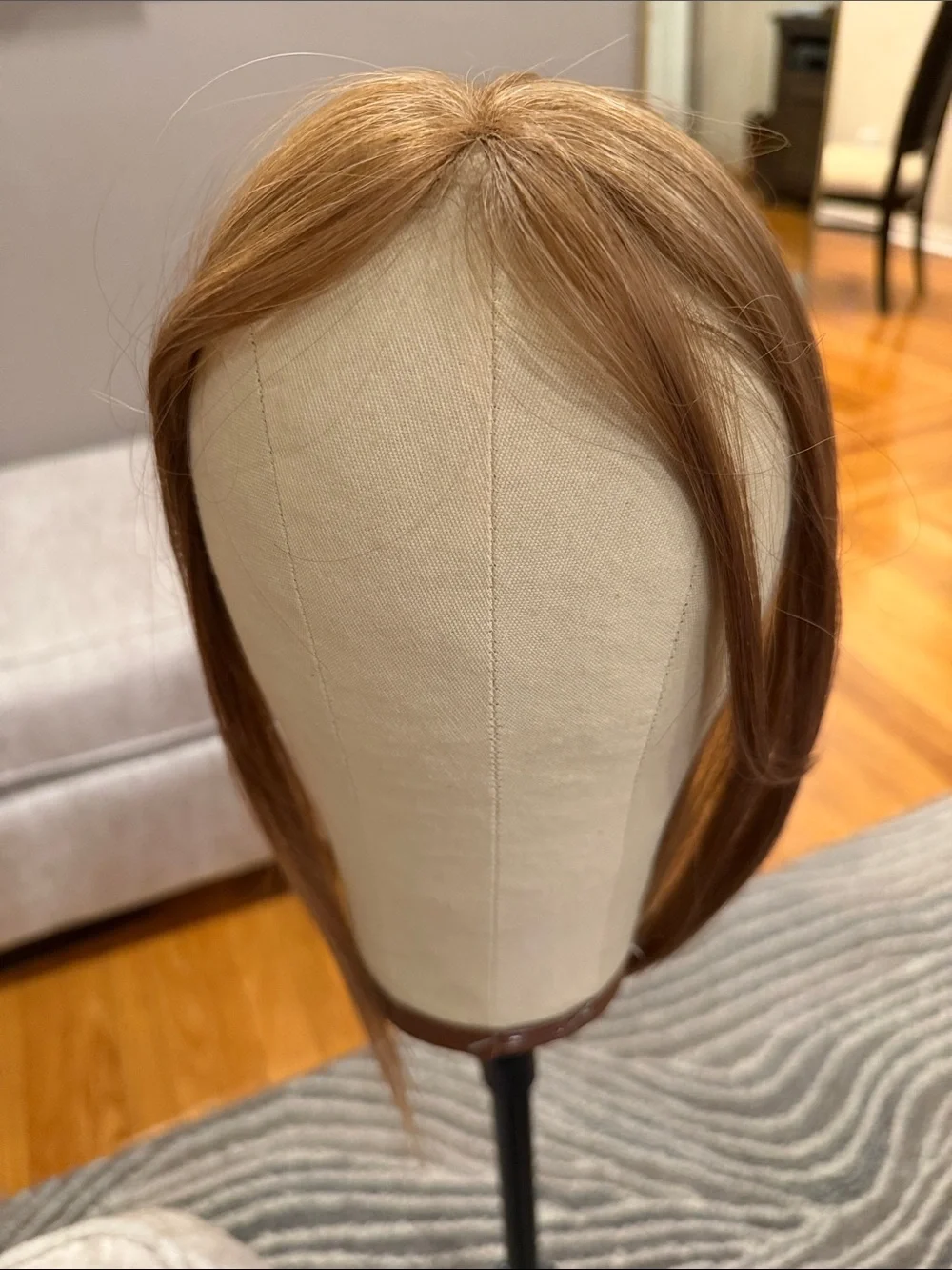 14” Light Brown #06 Human Hair Topper #027
