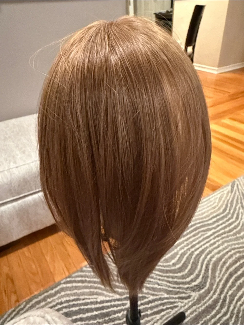 14” Light Brown #06 Human Hair Topper #027