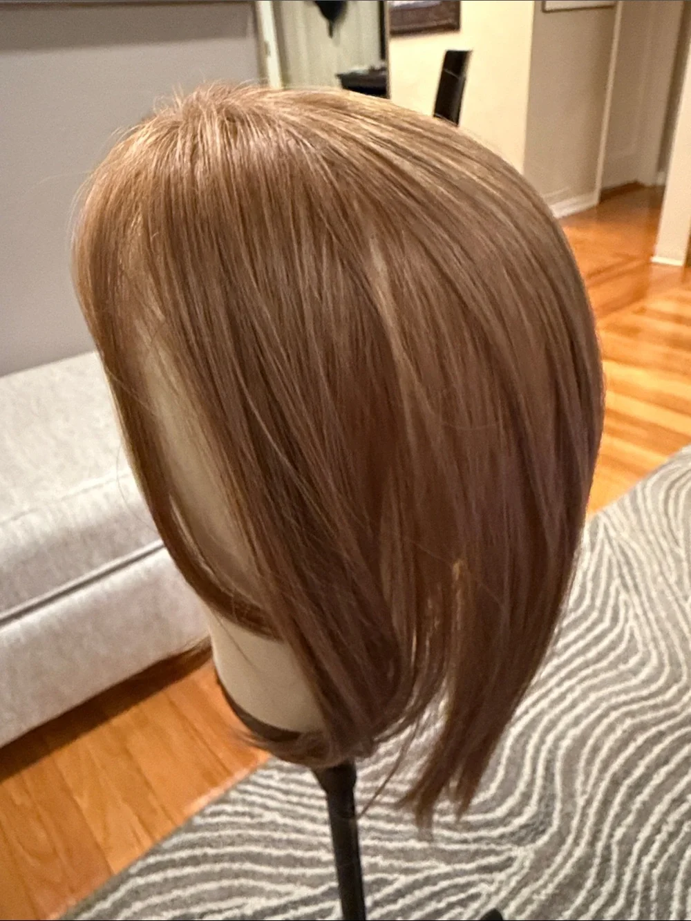 14” Light Brown #06 Human Hair Topper #027