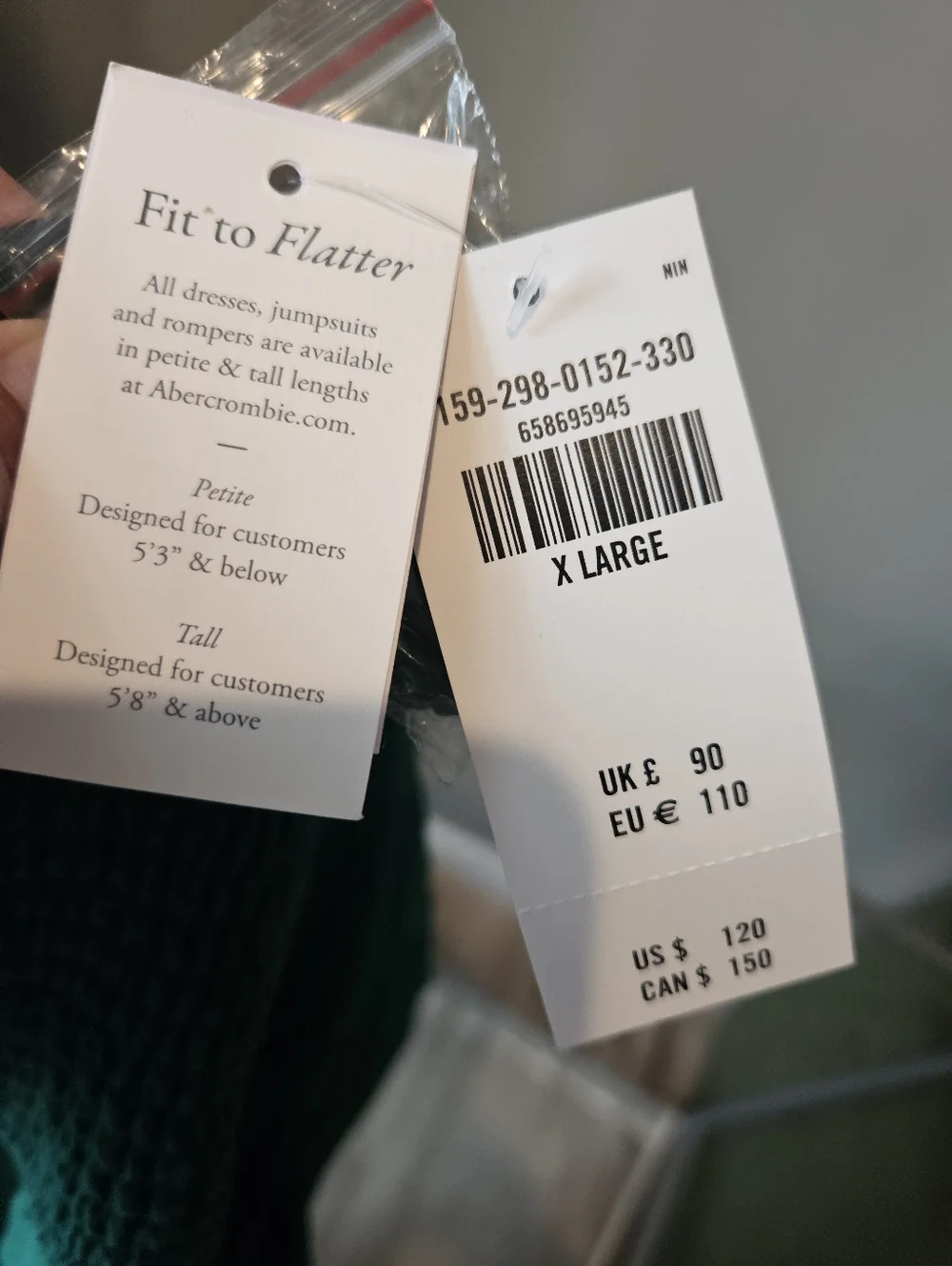 Abercrombie & Fitch strapless style