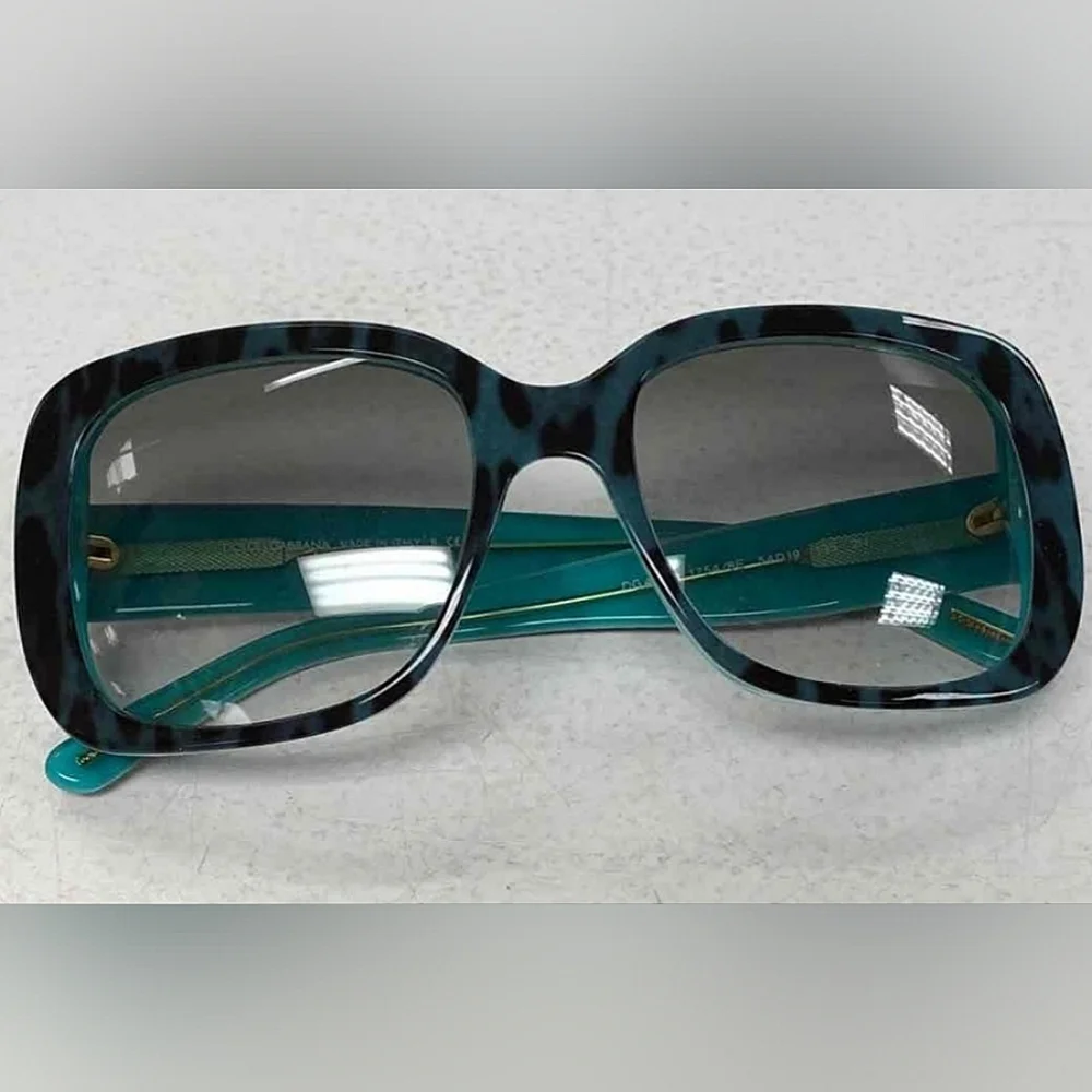 Dolce & Gabbana Teal and Black Sunglasses with COA certificate