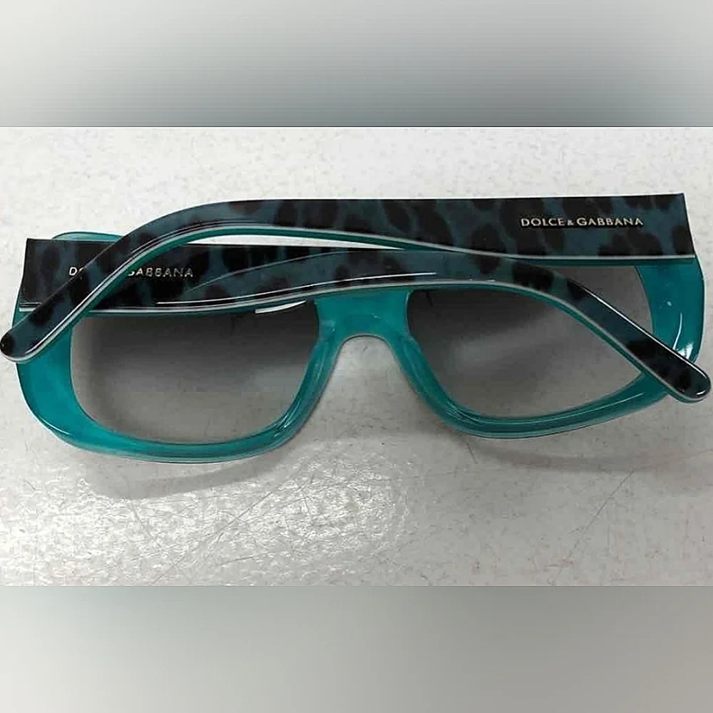 Dolce & Gabbana Teal and Black Sunglasses with COA certificate