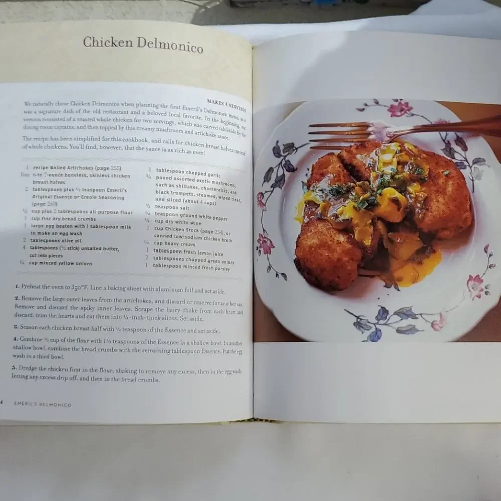 Emeril's Delmonico Cookbook Hard Cover 2005