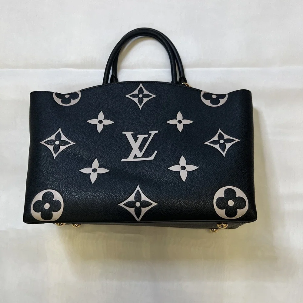 LOUIS VUITTON Grand Palais MM 2way Handbag M45842 Monogram leather Black Used LV