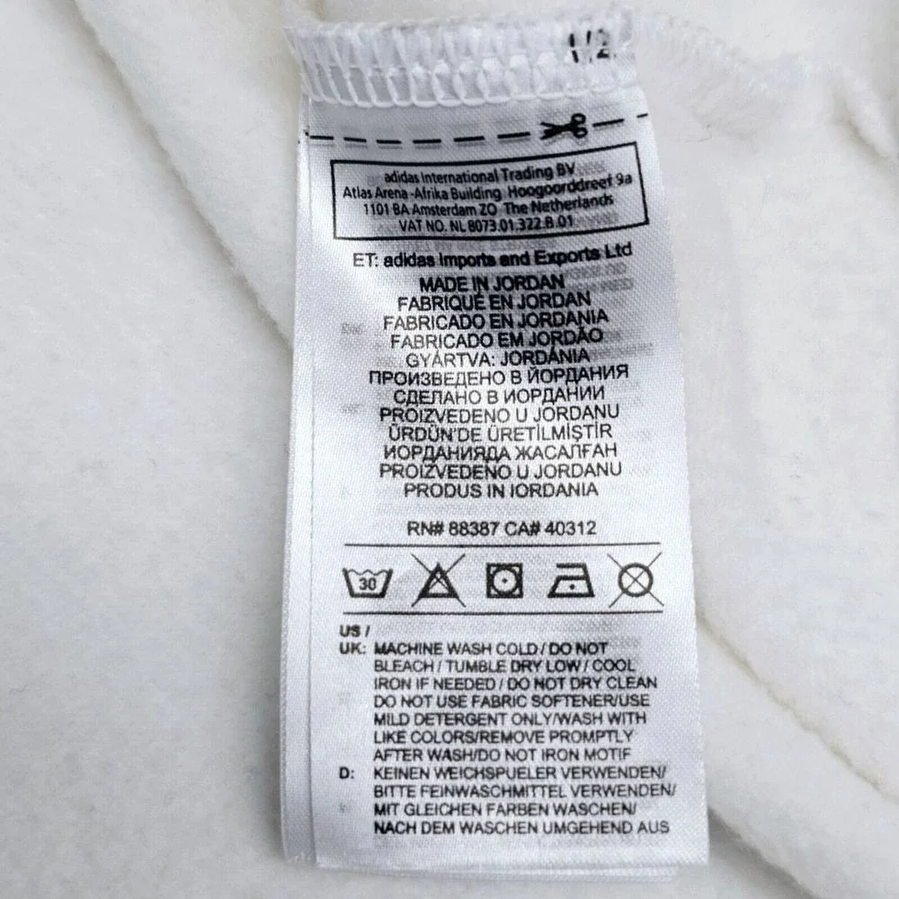 adidas white hoodie