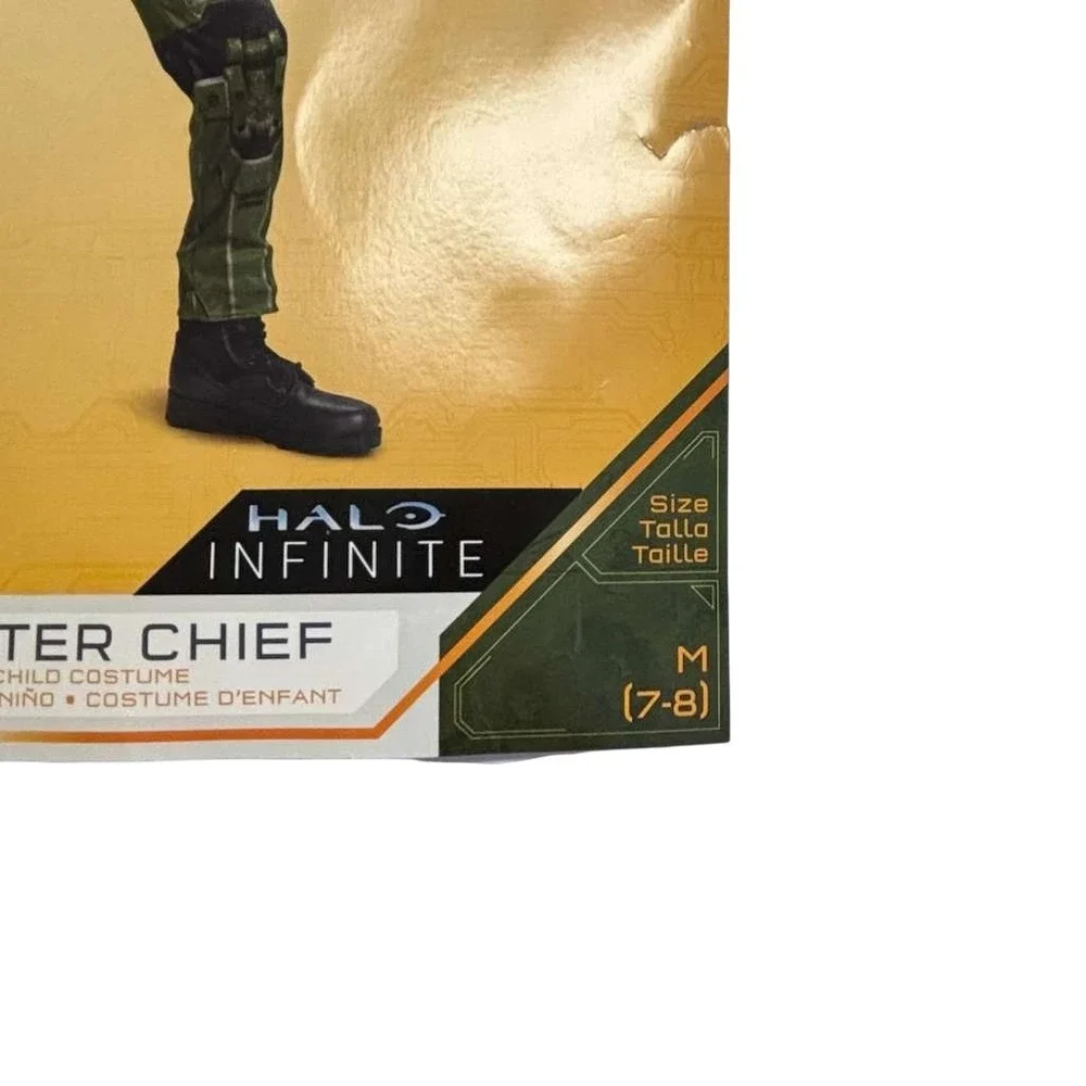 Halo Infinite Master Chief Child Costume Size M (7–8) Official Disguise Licensed