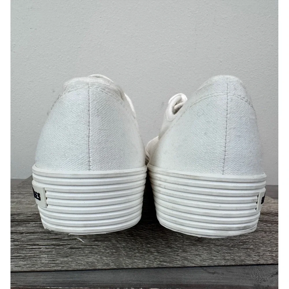 SeaVees Monterey Sneaker Platform Bleach‎ White Canvas Womens 9 California