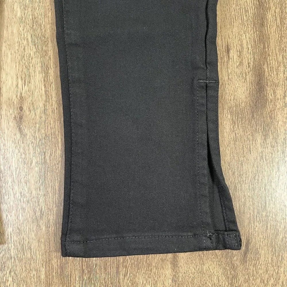 NWT Everlane The Way High Split Hem Black Wash Denim Skinny Jeans Womens Size 25