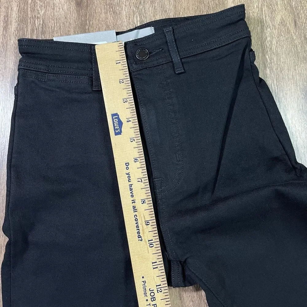 NWT Everlane The Way High Split Hem Black Wash Denim Skinny Jeans Womens Size 25