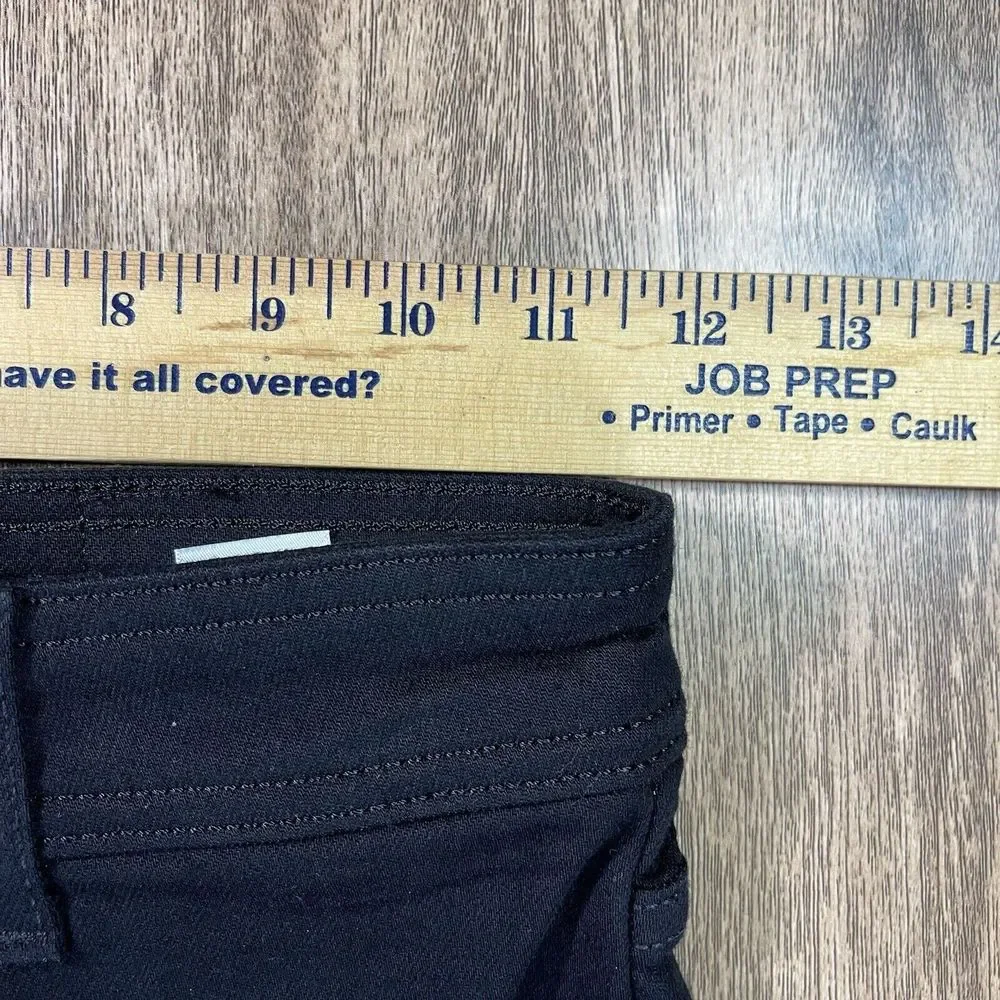 NWT Everlane The Way High Split Hem Black Wash Denim Skinny Jeans Womens Size 25