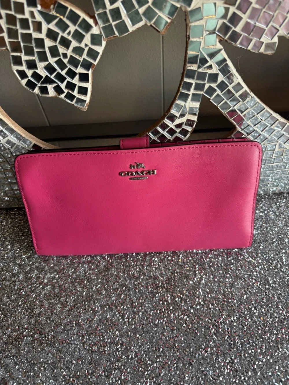 💕Coach‎ Women's Pink Leather Wallet