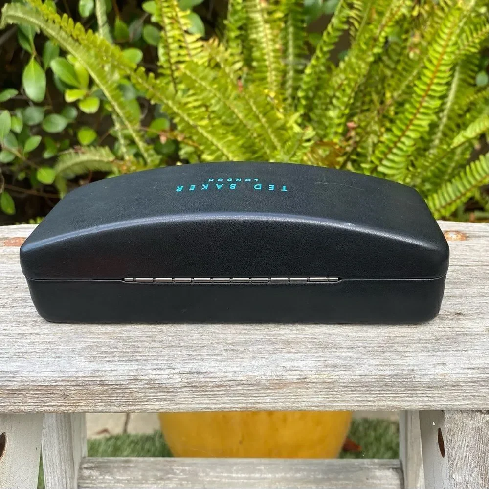 Ted Baker Black Rectangle Sunglasses Case. Unisex EUC!