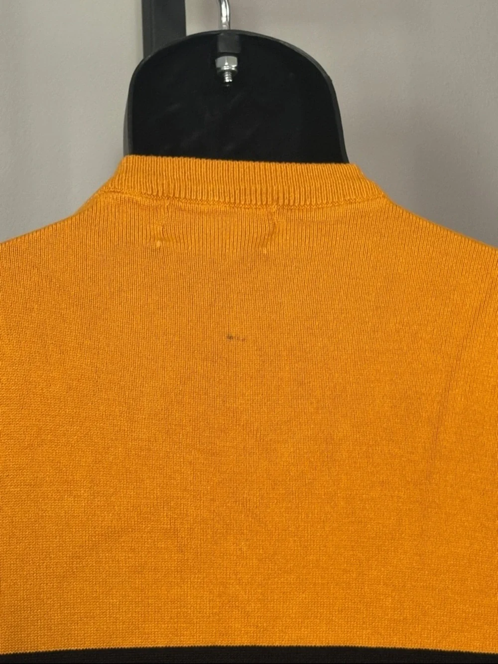 Slack VINTAGE XL Black and Yellow Diamond Pattern Crewneck Sweater
