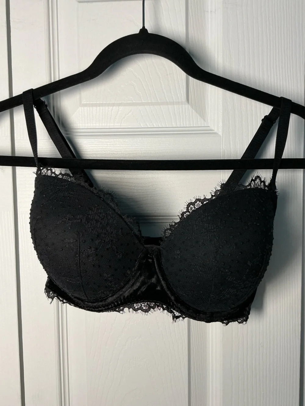 Victoria’s Secret Demi lace padded underwire bra