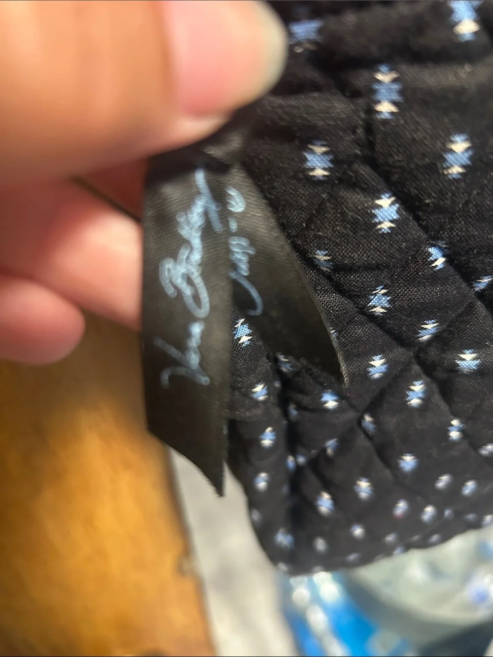 Vera Bradley adjustable stitching fabric