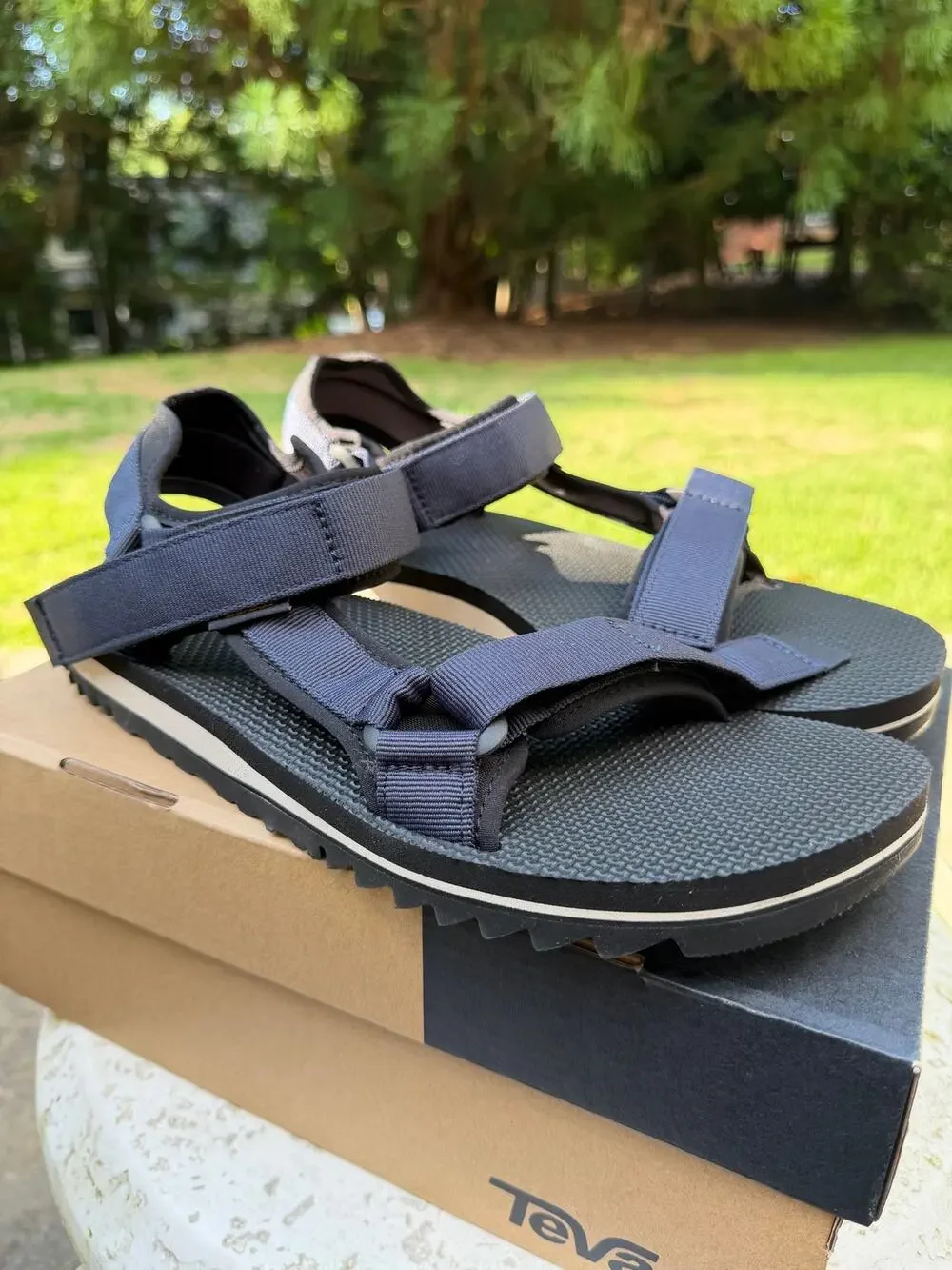 NWT Teva Universal Trail Navy Blue Sport Sandals Size 12