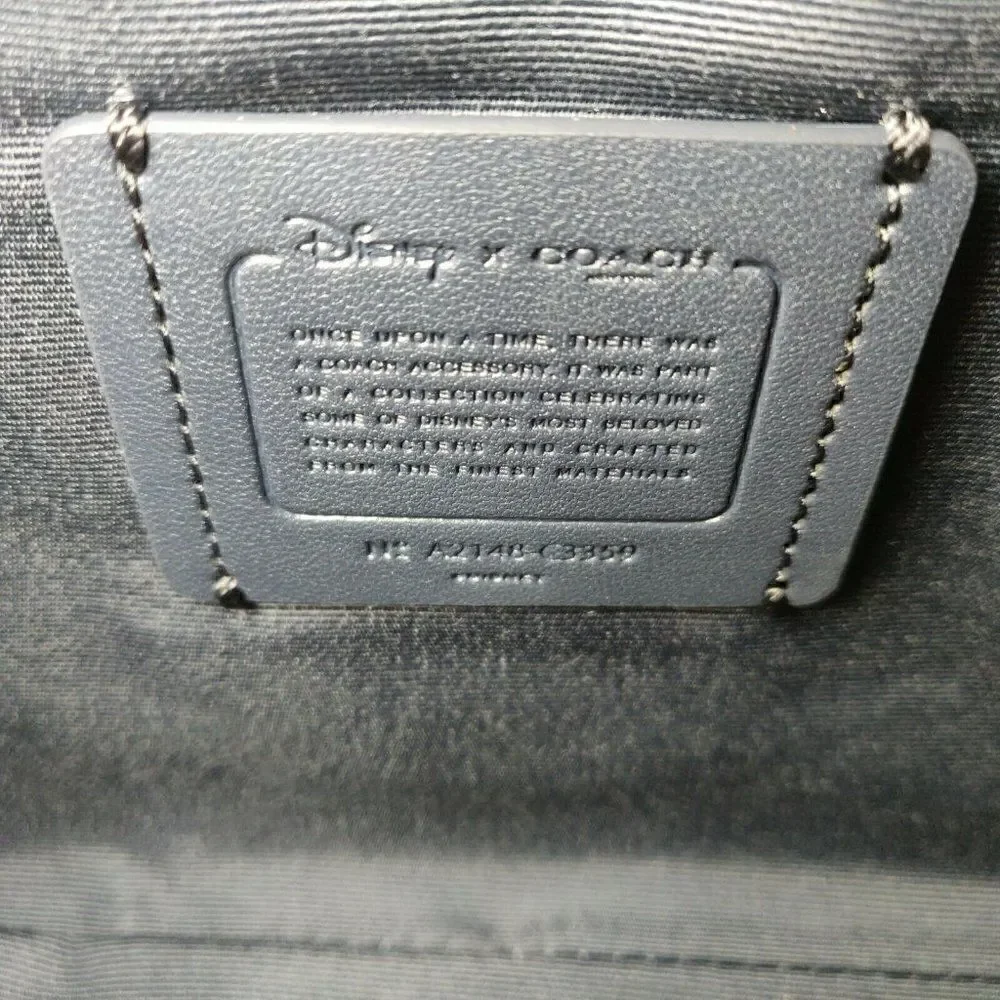 NWT COACH C3359 Disney X Coach Large Corner Zip