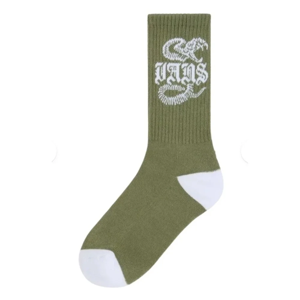 Vans - Road Stop Crew Sock Loden Green -‎ Boys Us Size 10-13.5