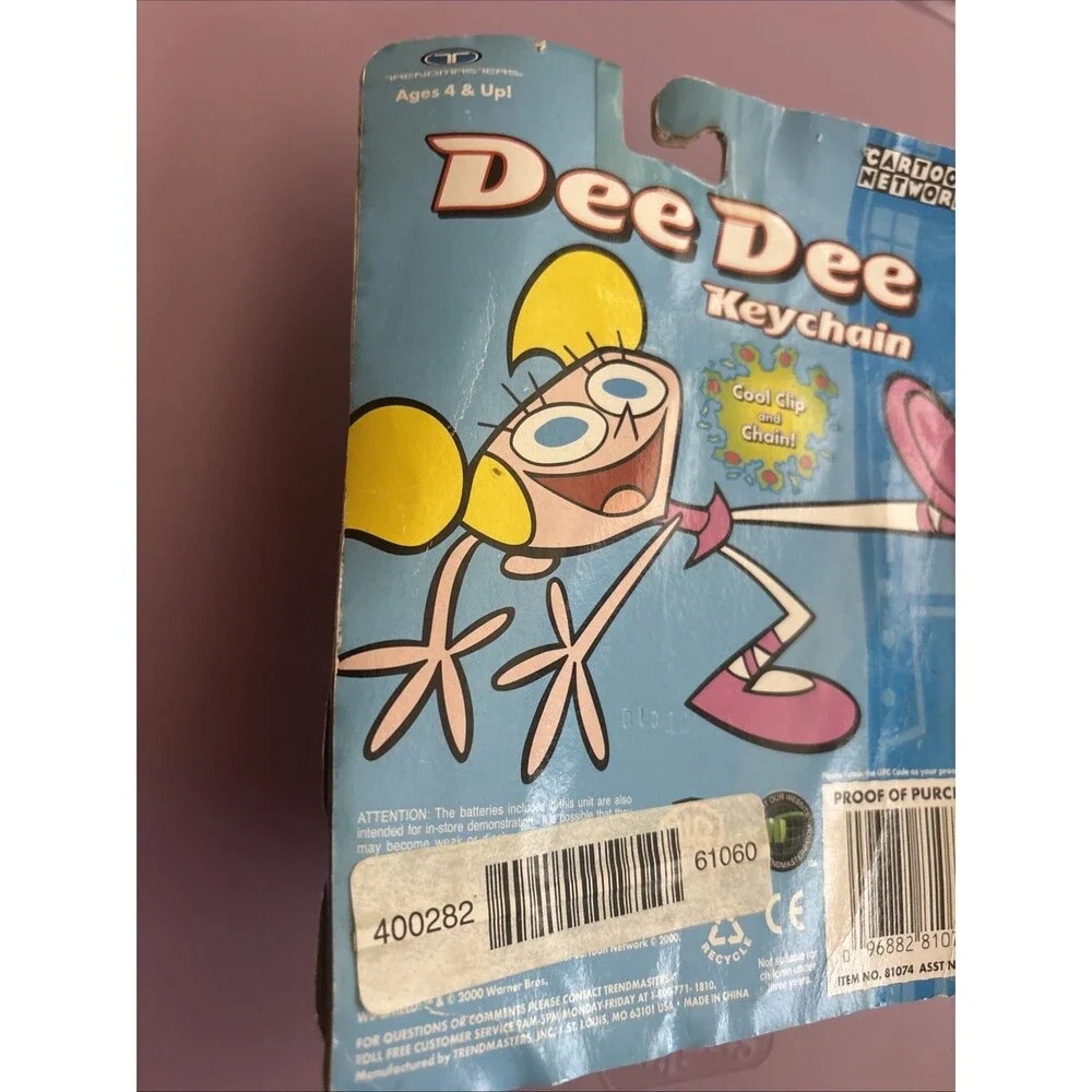 Dexter's Laboratory Dee Dee Cartoon Network Talking Keychain Working Talks