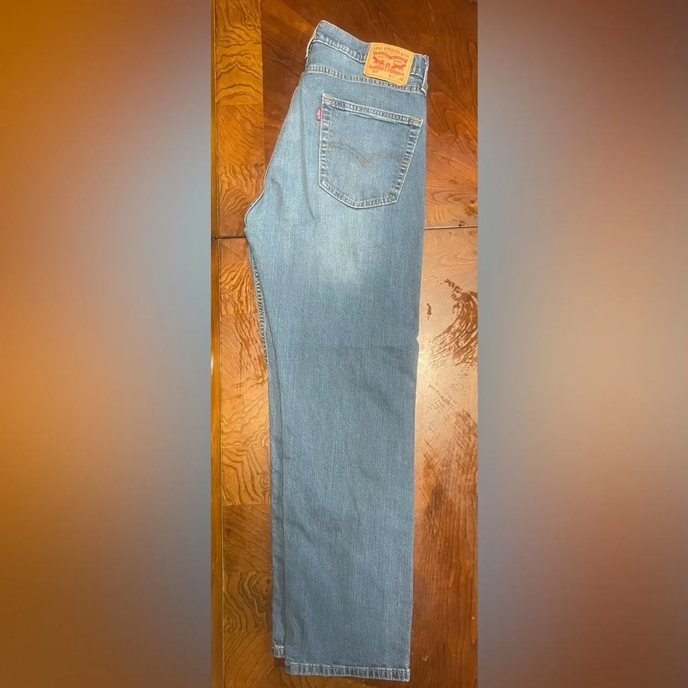 Levi's 505 Regular Fit Jeans Men's W36 L32 Light Wash Straight Leg Denim