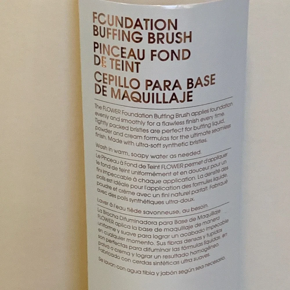 Flower foundation buffing