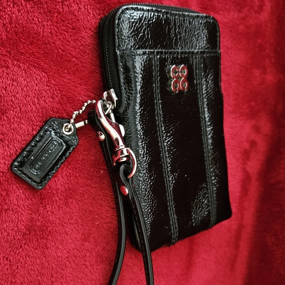 Coach black patent