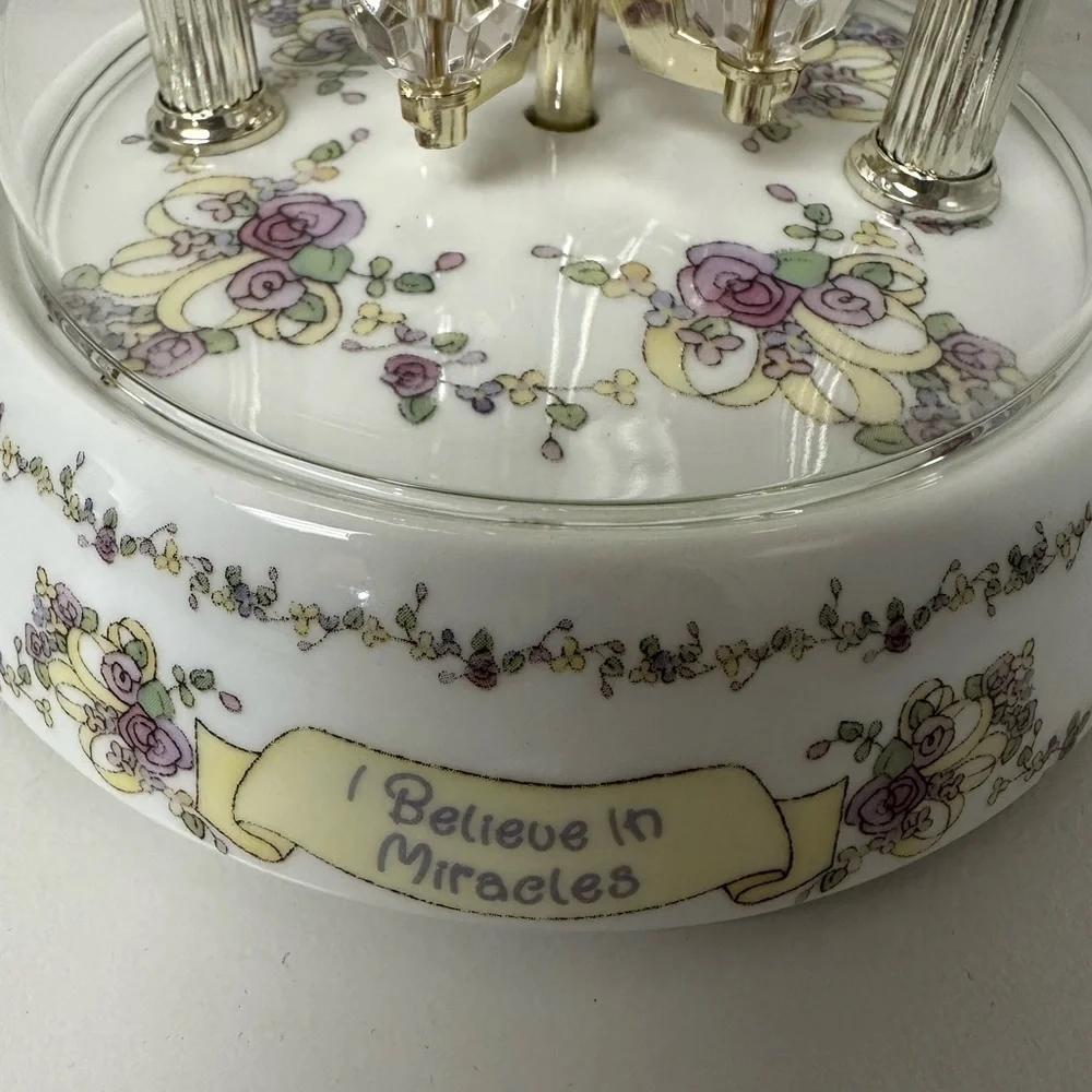 Precious Moments Clock “ I Believe in Miracles”