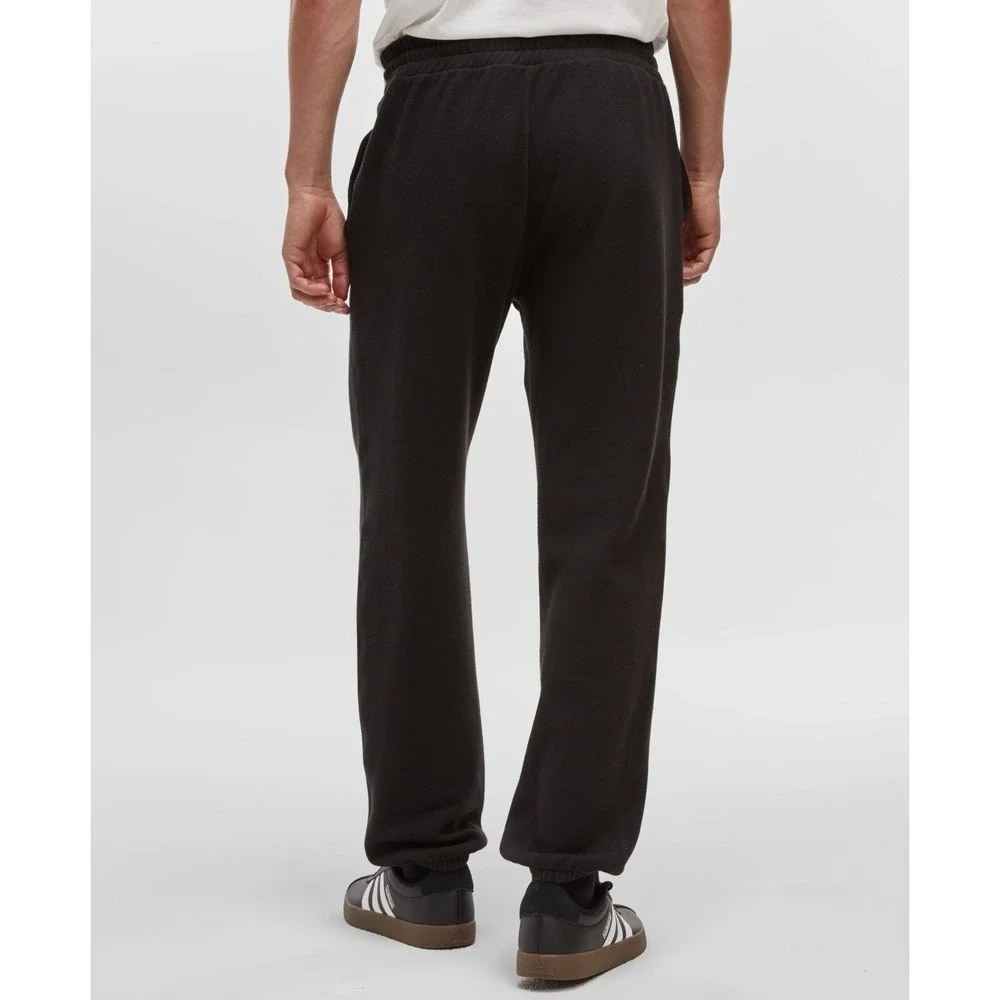 Mode of One Mens Regular Fit Fleece Joggers in Deep Black Size L‎  new