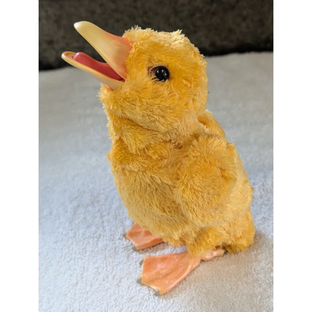 FurReal Friends Yellow Duck Duckling Newborn Baby Bird 2008 Hasbro Plush WORKS!