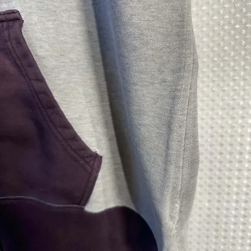 NIKE Sportswear AW77 Color Block Full Zip Hoodie Burgundy/Purple/Grey
