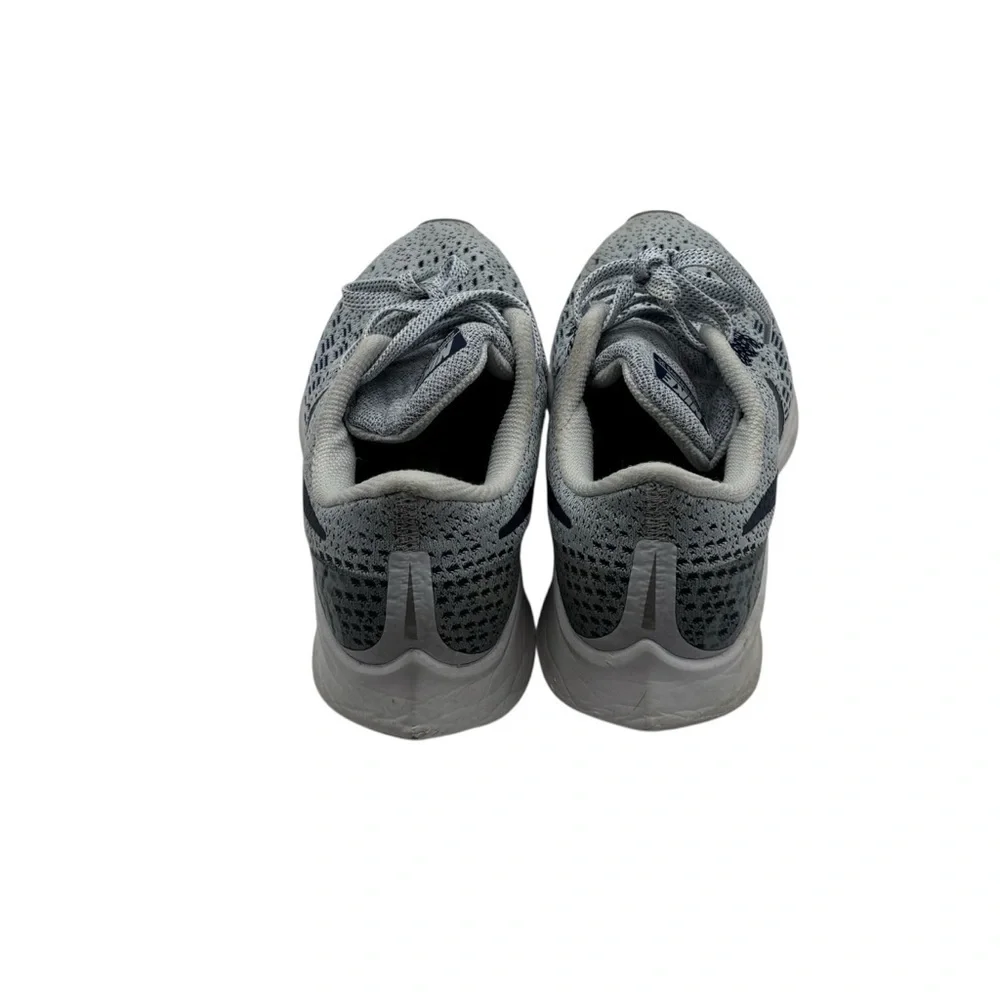 Nike Zoom Pegasus 35 Knit Gray and Blue Running Shoes Size 6.5
