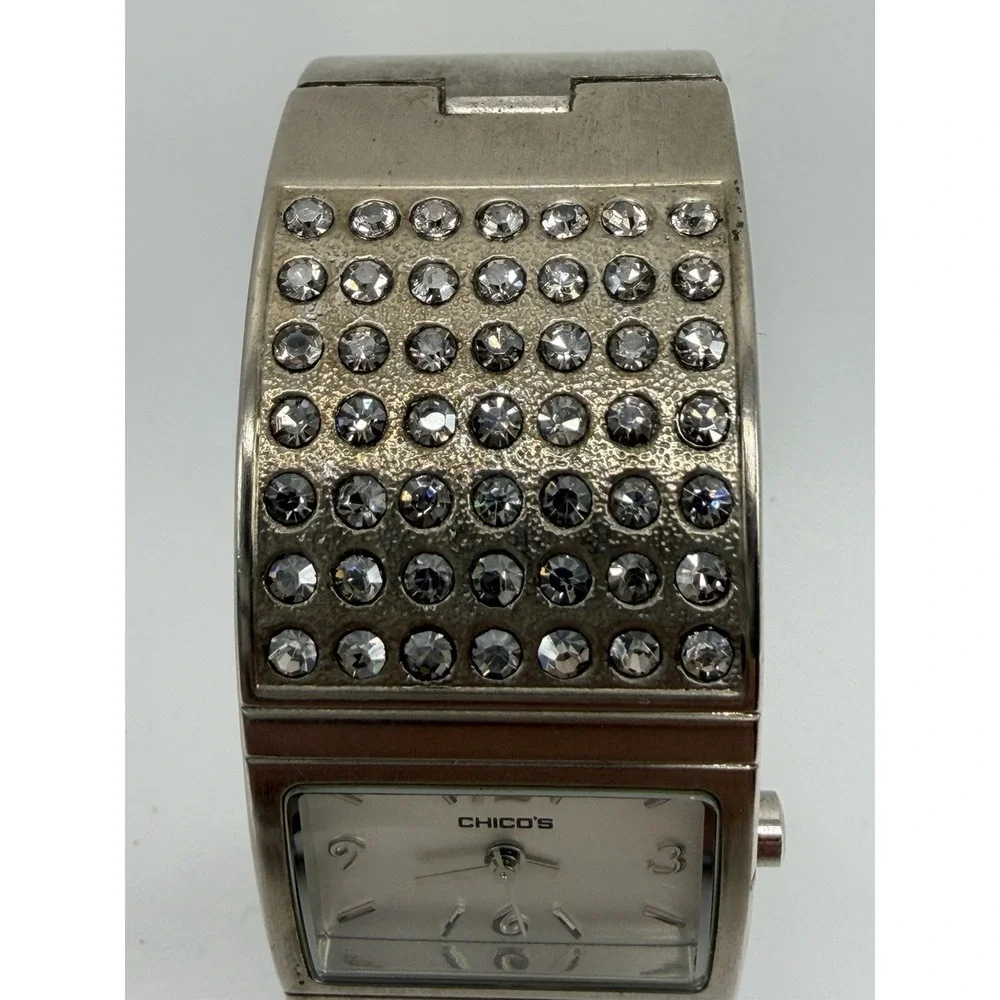 Chico's Ladies Cuff Bangle Watch New Battery 26MM‎ 7